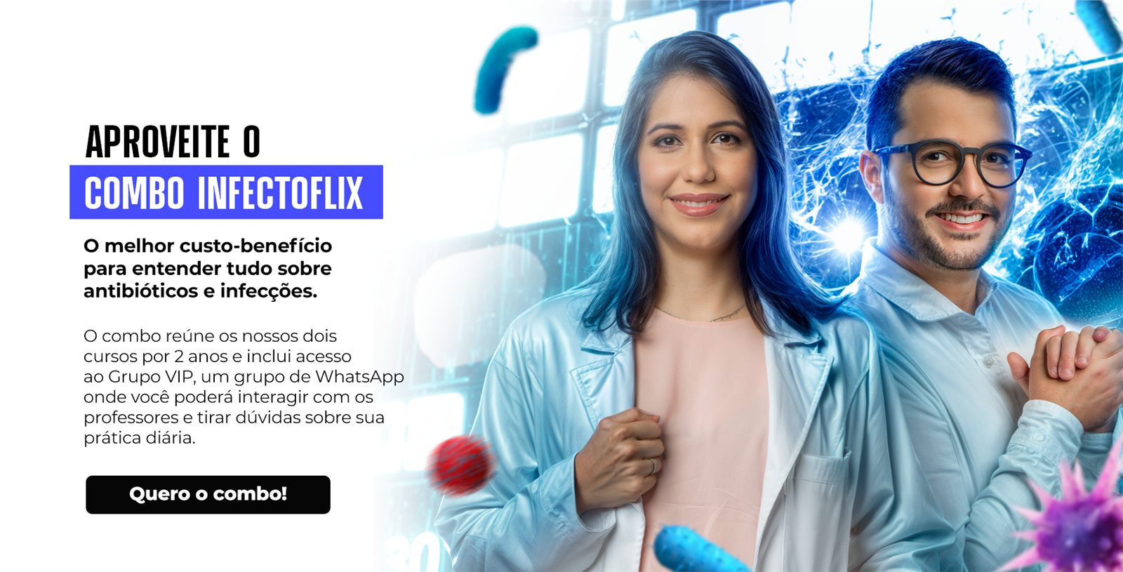 Tela do projeto Infectoflix